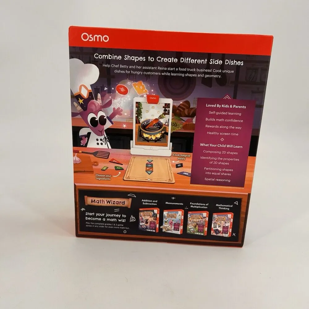 Osmo Math Wizard & The Fantastic Food Truck  Math Series-Geometry For iPad New
